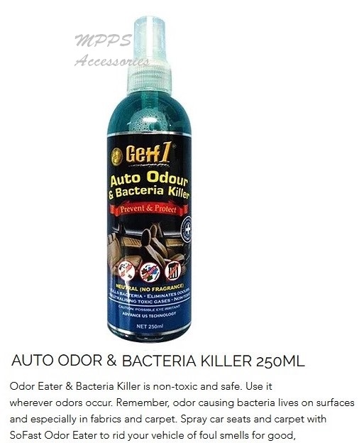 Get f1 AUTO ODOUR and BACTERIA KILLER